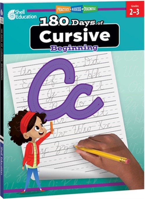 180 Days of Cursive: Beginning: Practice, Assess, Diagnose (Paperback or Softbac