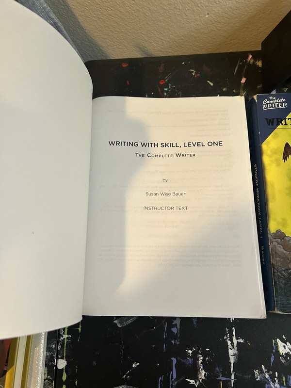 Writing With Skill Level 1 Student Workbook & Instructor Text Set Susan Wise Bau gallery