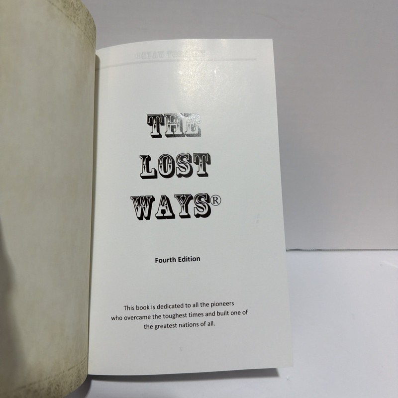 The Lost Ways Hardcover Fourth Edition Survival Preparedness Homesteading Book gallery