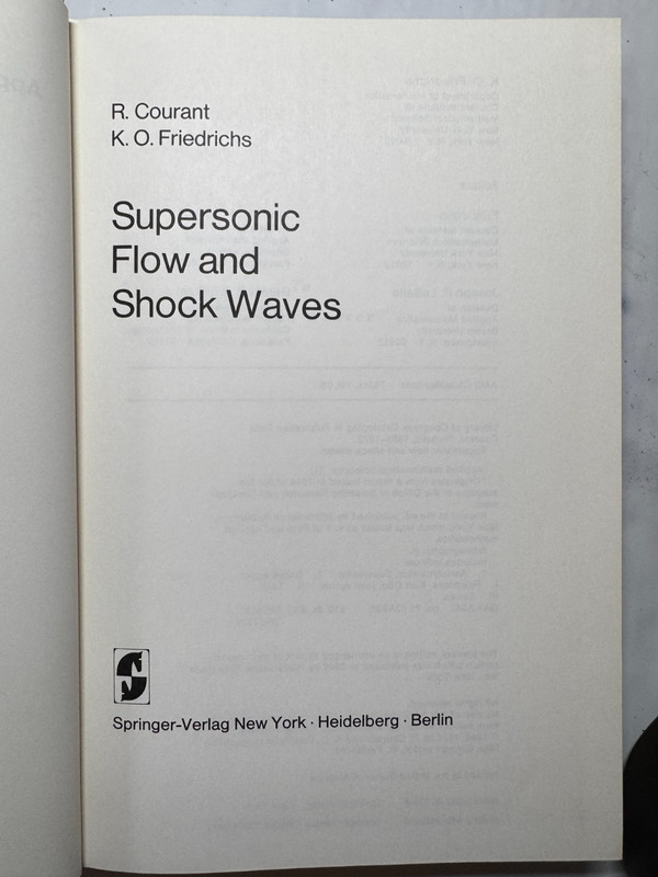 Applied Mathematical Sciences Ser.: Supersonic Flow and Shock Waves by K. O.... gallery