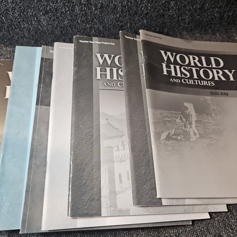 Abeka World History Set Lot Of 7 and Cultures in Christian Perspective