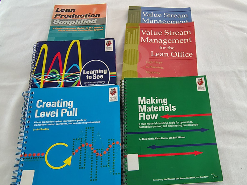 SET OF 6 ASSORTED VALUE STREAM MANAGEMENT FOR LEAN OFFICE WORKBOOKS – PAPERBACKS