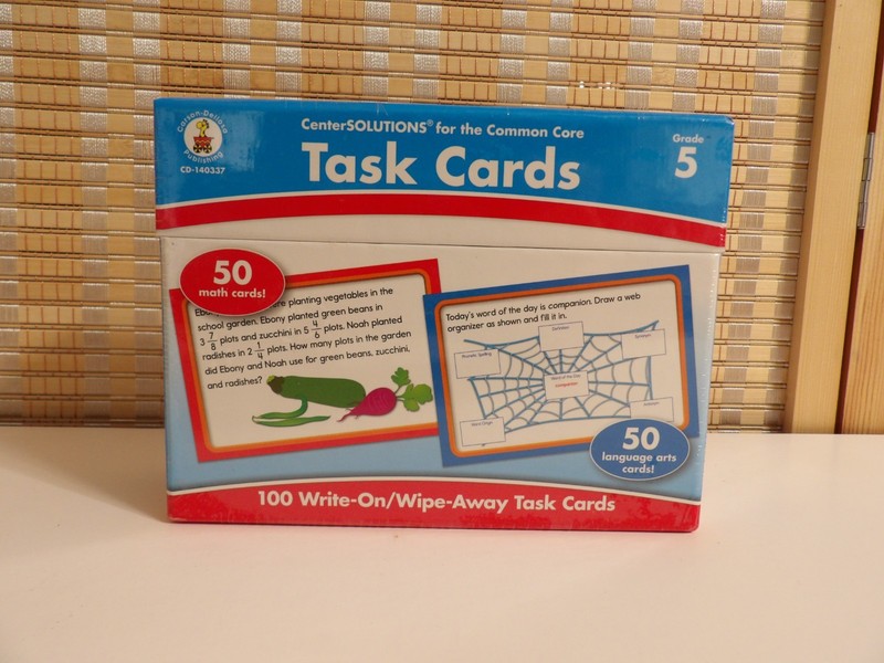 100 Task Cards Grade 5 for the Common Core by Carson-Dellosa Publishing Staff