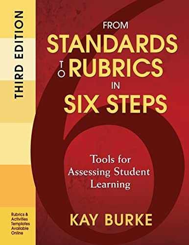 From Standards to Rubrics in Six – Paperback, by Burke Kathleen B. – Very Good