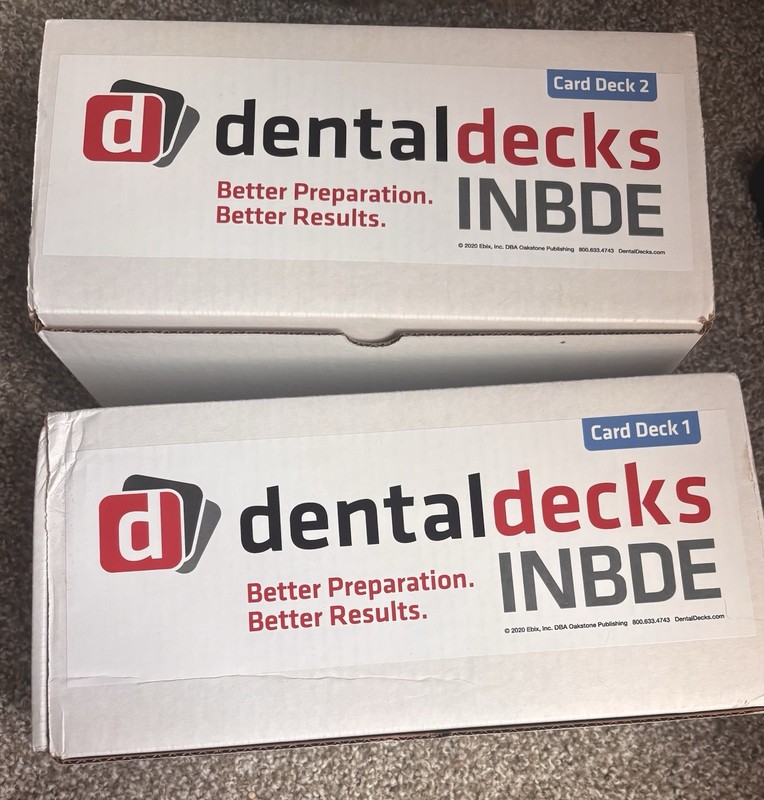 Dental Decks INBDE Flashcards Deck 1 & 2 Box Set 2020 English