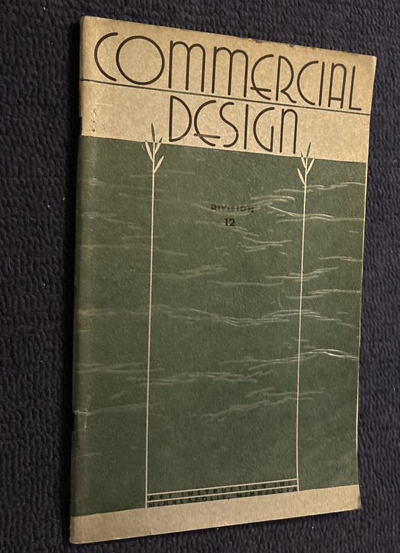 COMMERCIAL DESIGN-LOT of 8 VINTAGE TEXTBOOKS-1940s & 1956-Art Instruction Inc.