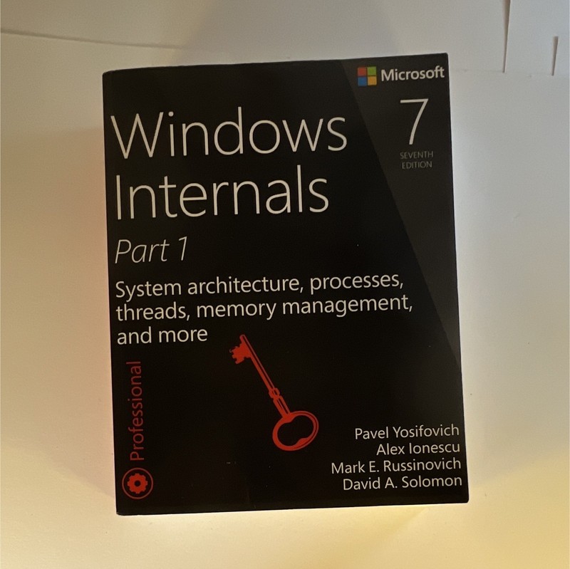 Microsoft Press Windows Internals Part 1 7th Ed 2017 PB Russinovich 771p