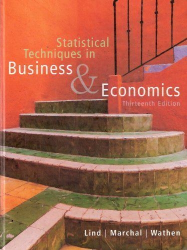 Statistical Techniques in Business And Economics- Lind, 9780073030227, hardcover
