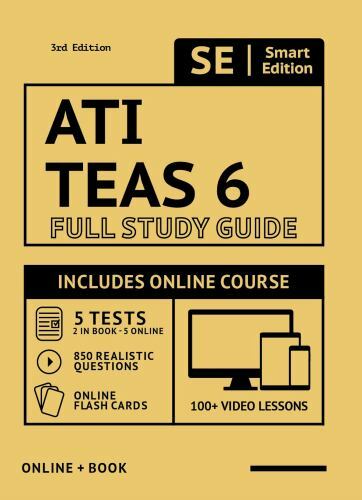 ATI TEAS 6 Full Study Guide 3rd Edition 2021-2022: Includes Online Course with 5