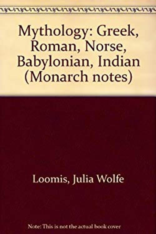 Monarch Notes on Mythology Hardcover