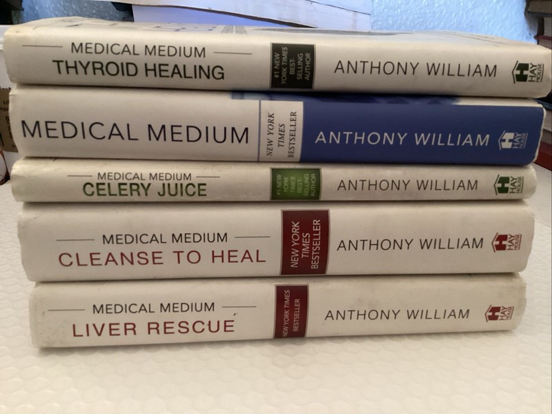 Lot 5 Anthony William MEDICAL MEDIUM Cleanse To Heal Celery Juice, Thyroid Heali