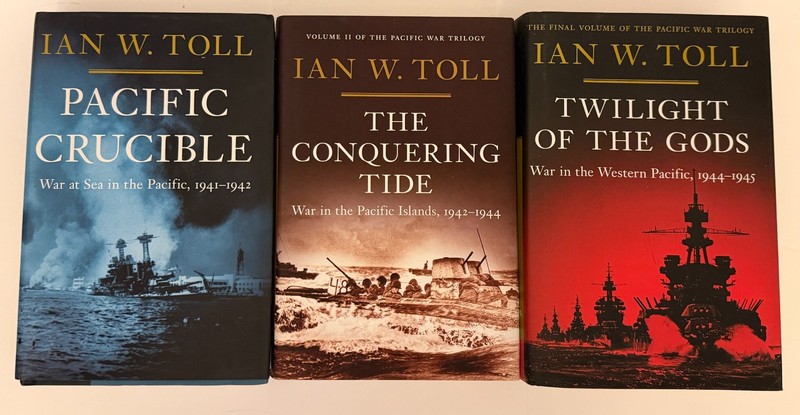 Ian W. Toll Pacific War Trilogy COMPLETE Hardcover Set 3 Books Like New
