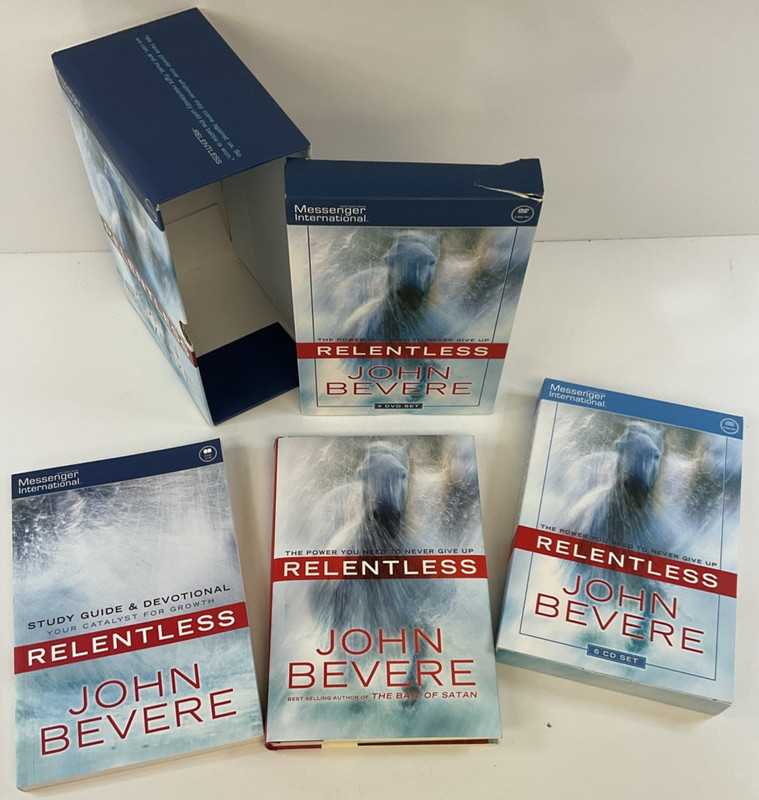Relentless by John Bevere Box Set of 4 DVD/6 CD/Book/Study Guide gallery