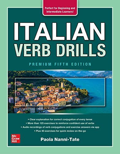 ITALIAN VERB DRILLS, PREMIUM FIFTH EDITION By Paola Nanni-tate **BRAND NEW**