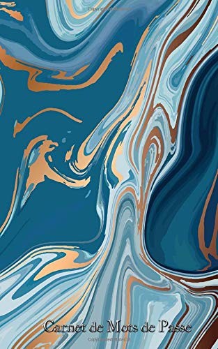 CARNET DE MOTS DE PASSE: A5 – 98 PAGES – MARBRE – MARBLE – By Mes Mots De Passe