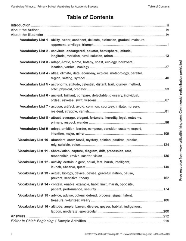 Vocabulary Virtuoso: Primary School Vocabulary for Academic Success (Gr. 2-3) gallery