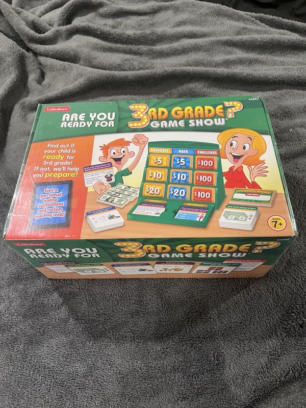 LakeShore Are You Ready For 3rd Grade Game Show Ages 7+ New Sealed