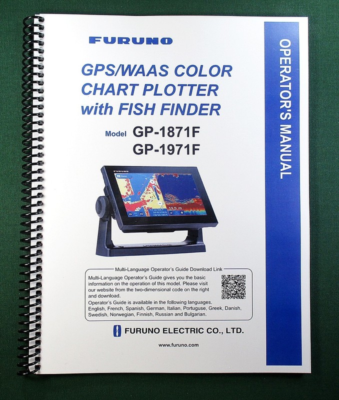 Furuno GP-1871F Instruction Manual: Full Color 109 Pages & Protective Covers!
