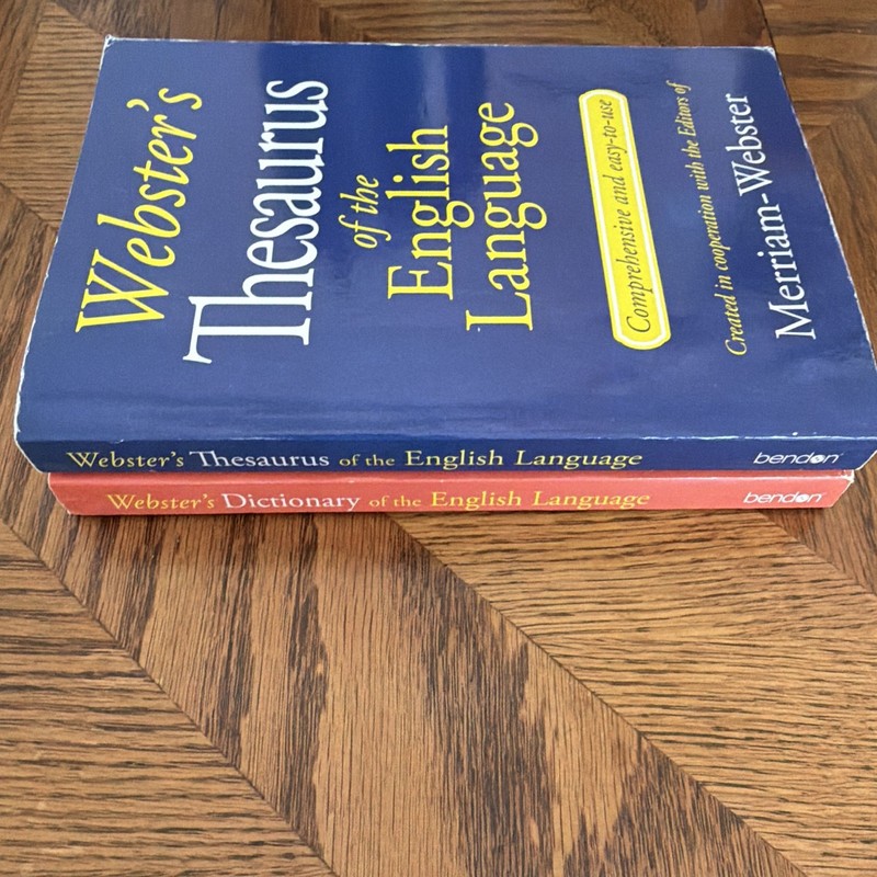 Webster's Dictionary and Thesaurus of the English Language Set Paperback Bendon gallery