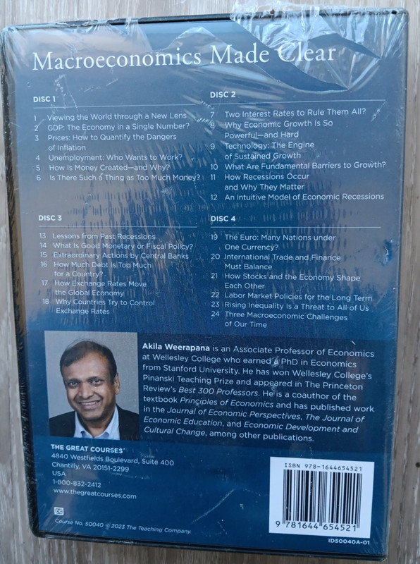 Great Courses: Macroeconomics Made Clear DVD & Guidebook - NEW SEALED gallery
