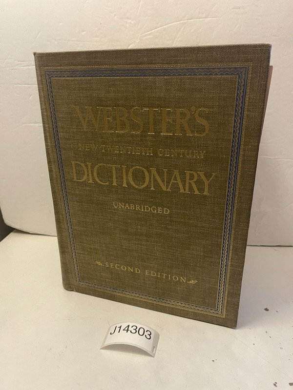 Webster’s New Twentieth Century Dictionary Second Edition Unabridged 1969 Vintag