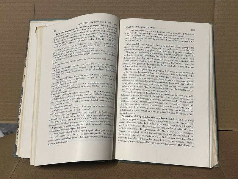 Health For Effective Living Johns Sutton Webster Hardcover College Textbook 1954 gallery
