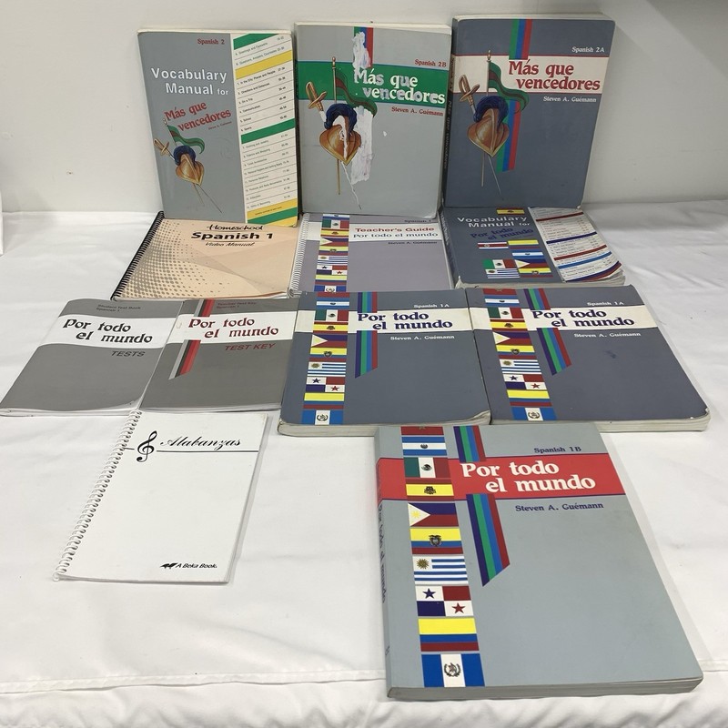 Abeka Random Spanish 1/1A/1B/2/2A/2B Textbook Paperback – READ