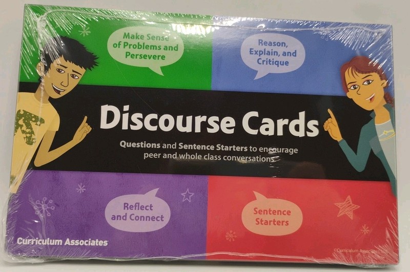 Curriculum Associates Discourse Cards: QUESTIONS AND SENTENCE STARTERS