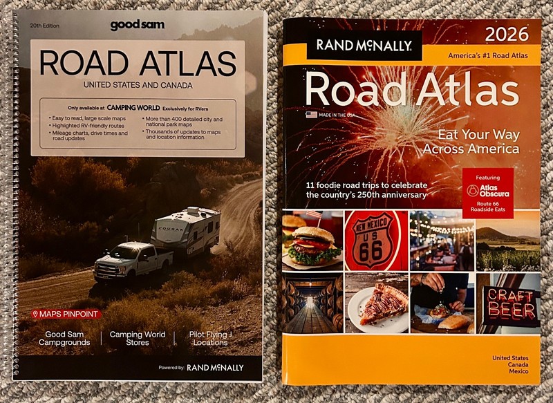 Good Sam US & Canada Road Atlas 20th Edition & 2026 Road Atlas Like NEW Camping