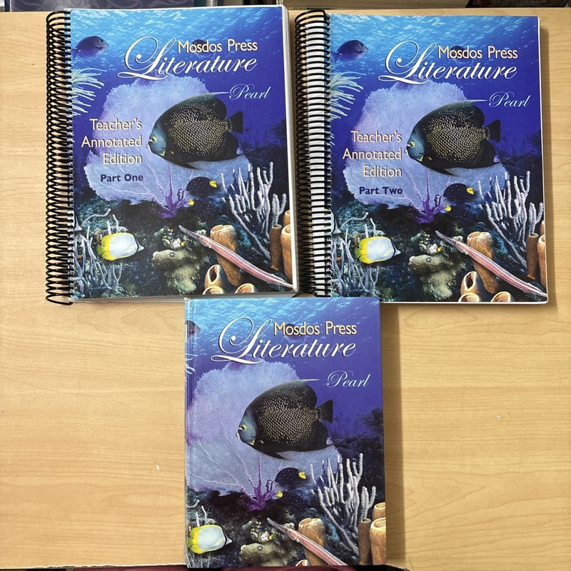 Lot 3 Mosdos Press Literature Pearl Student + Teacher’s Edition Part 1-2 Set