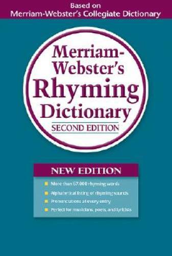 Merriam-Webster’s Rhyming Dictionary – Paperback By Merriam-Webster – GOOD