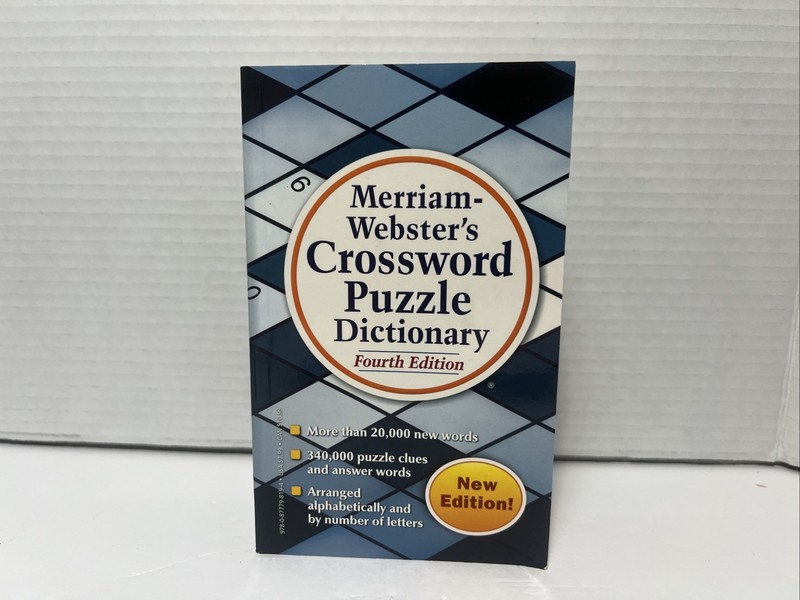 Merriam Websters Crossword Puzzle Dictionary, Merriam-Webster Inc., Used; Very G