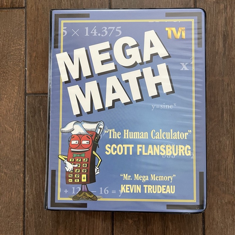 Mega Math The Human Calculator Scott Flansburg Cassettes VHS Workbook 1997 gallery
