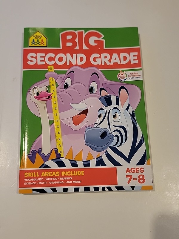 Big Second Grade Workbook: Ages 7-8 Paperback / softback Book The Fast Free
