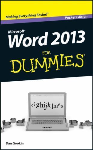 Word 2013 for Dummies by Gookin, Dan