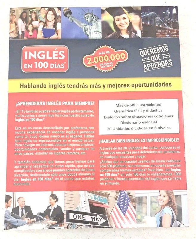 Ingles en 100 Dias-1 Libro-6 DVDs-3 CDs-Internet-English Course gallery