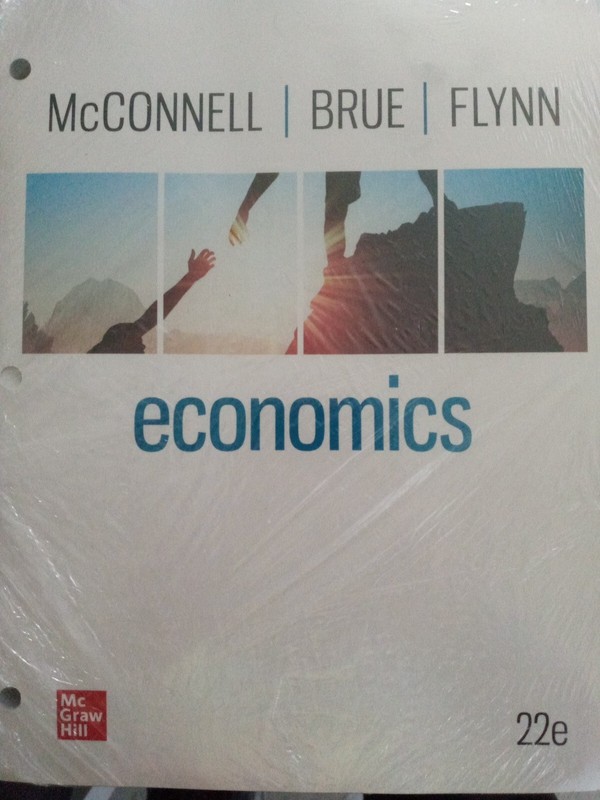 Economics 22nd edition – McConnell Brue Flynn loose-leaf Edition w/ access code