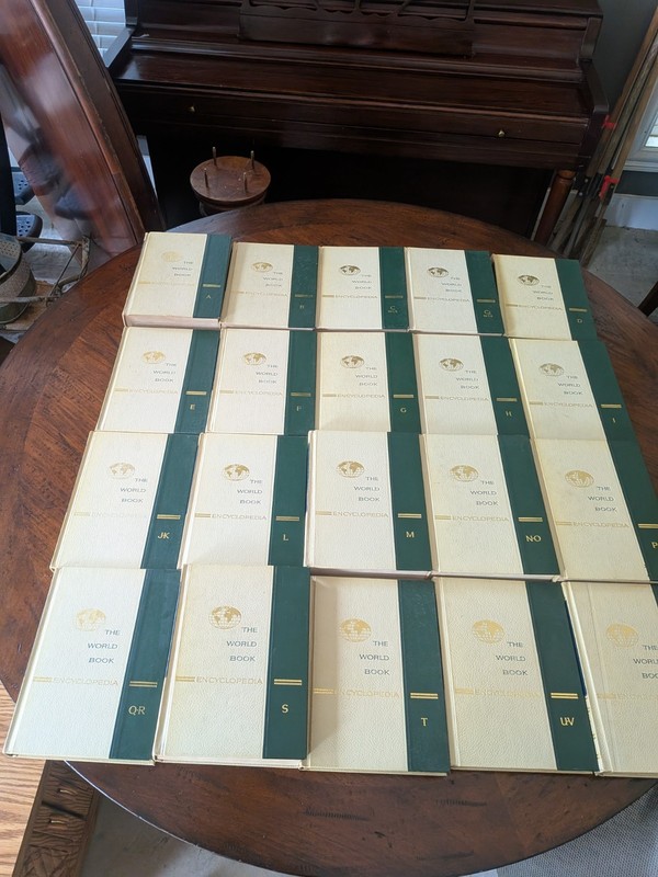 Vintage 1970 Encyclopedia Set – 20 Volumes – Mid Century Bookshelf Dec