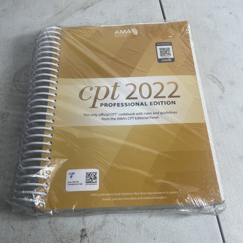 CPT 2022 Professional Editon Ama Codebook NEW