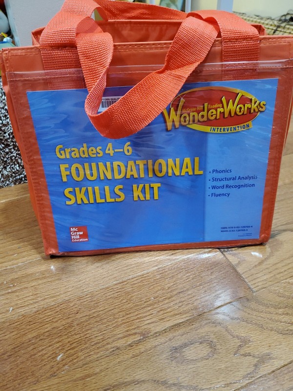 Wonderworks Intervention Foundational Skills Set Grades 4-6 Mcgraw Hill With Bag