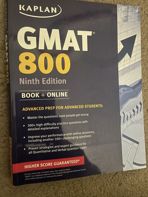 GMAT 800 ninth Edition Text Book