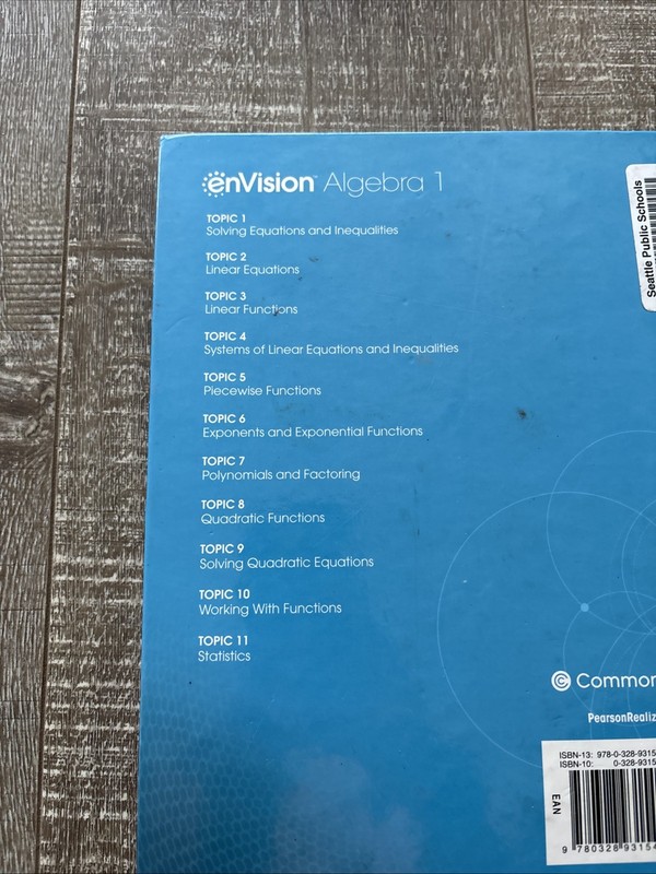 ENVISION AGA COMMON CORE STUDENT EDITION Hardcover Textbook PRENTICE HALL 2018 gallery