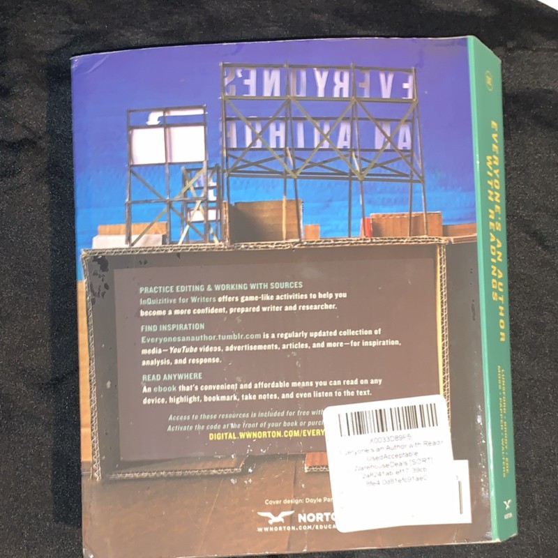 Everyone's an Author with Readings 3rd Ed 2021 Paperback W. W. Norton & Co. gallery