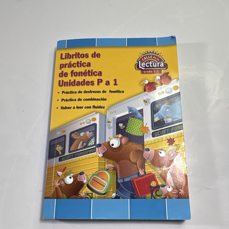 Pearson Calle de la Lectura Libritos de práctica de fonética Unidades P a 1 Gr 1