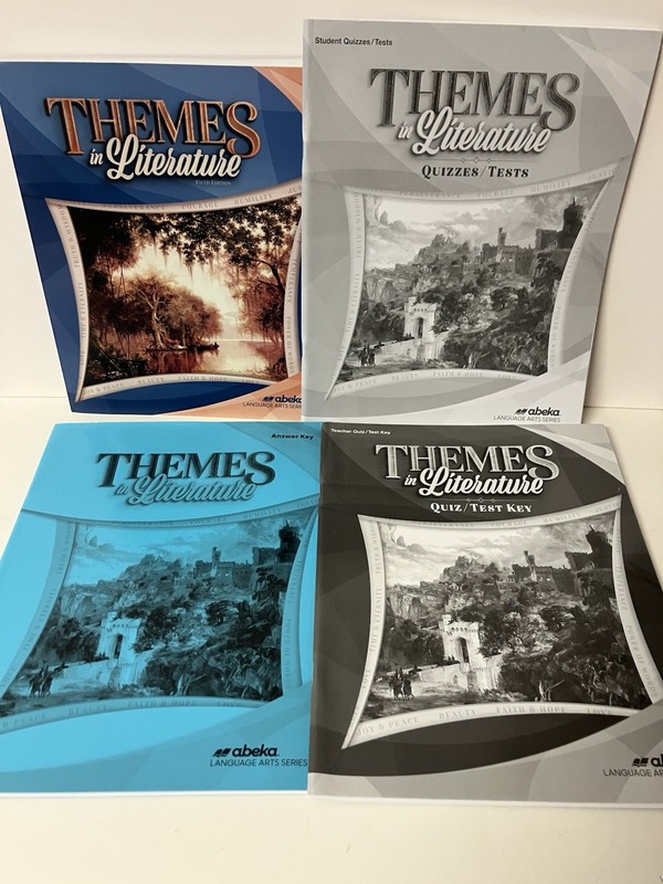 Abeka Themes in Literature 5th Edition 2019 Lot Student Text Quiz/test & Keys