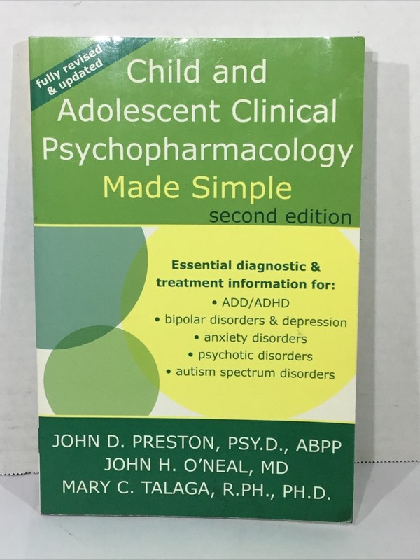 Child and Adolescent Clinical Psychopharmacology Made Simple Book YS-1027
