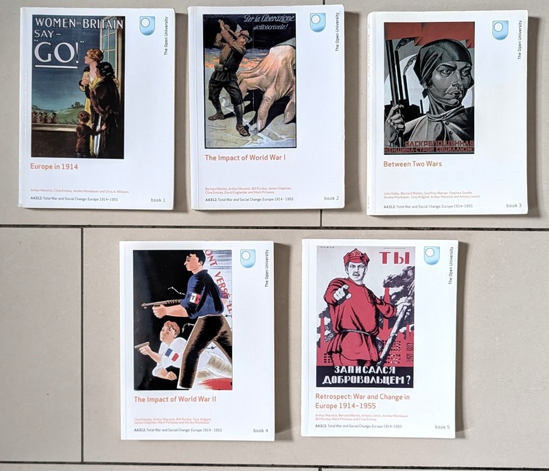 OPEN UNIVERSITY AA312 Total War and Social Change: Europe 1914- 55 VERY GOOD CDT