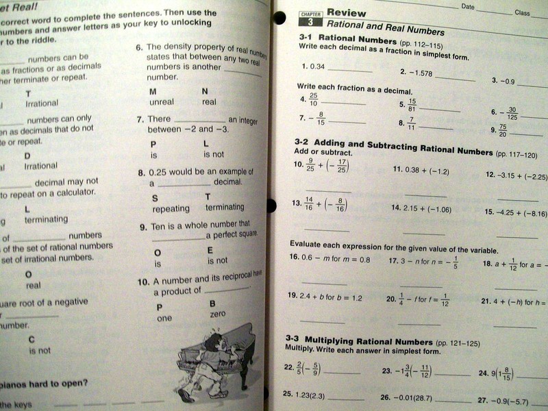 Holt Pre-Algebra : Chapter 3 Resource Book by Holt, Rinehart & Winston 2003 gallery