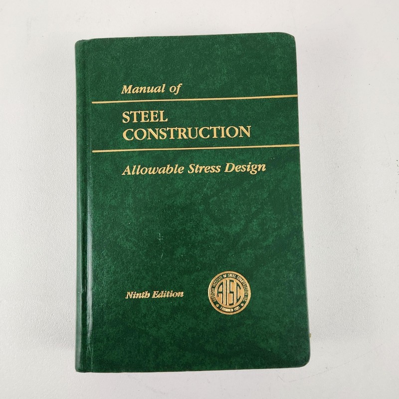 Manual Of Steel Construction Allowable Stress Design 9th Ed AISC Hardcover