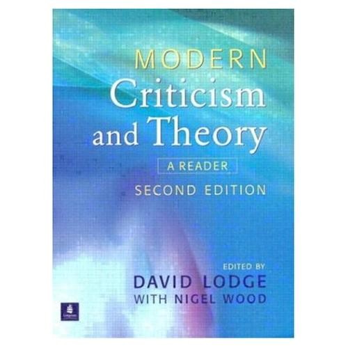 Modern Criticism and Theory by David Lodge